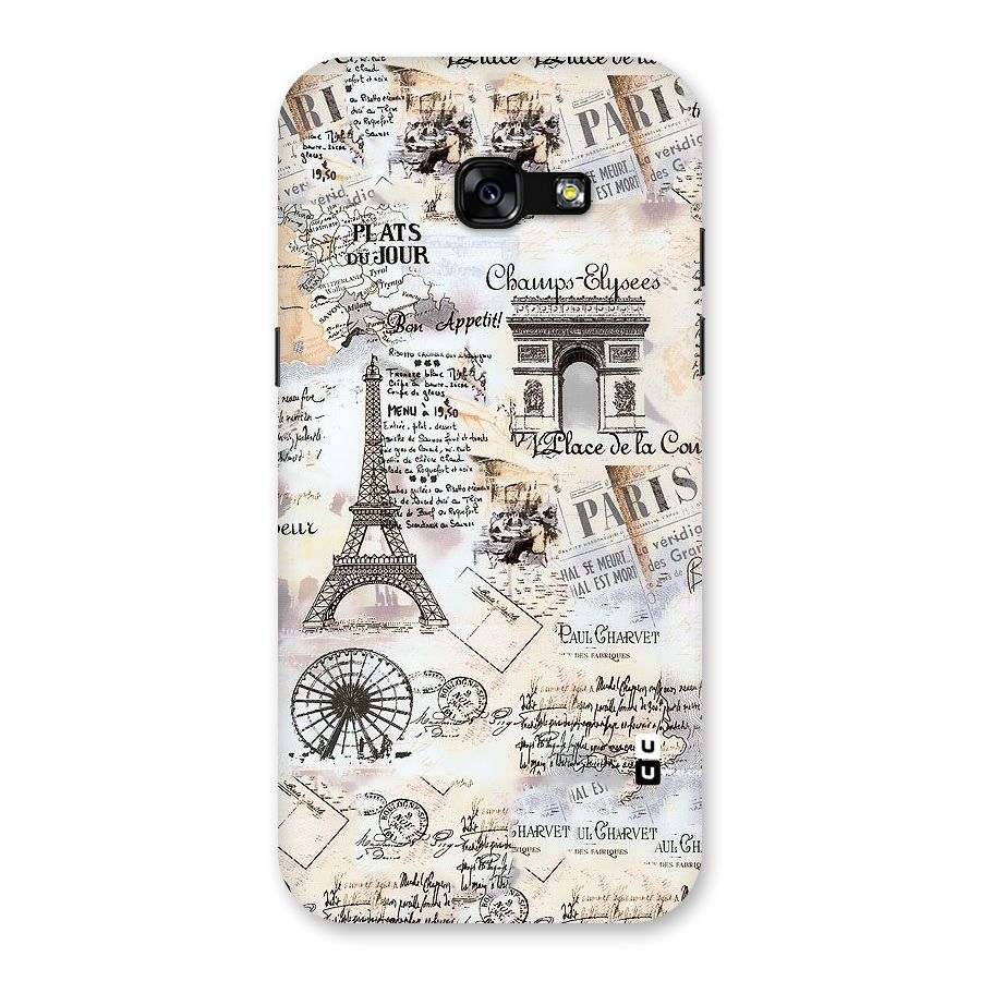 Paris Paper Back Case for Galaxy A5 2017