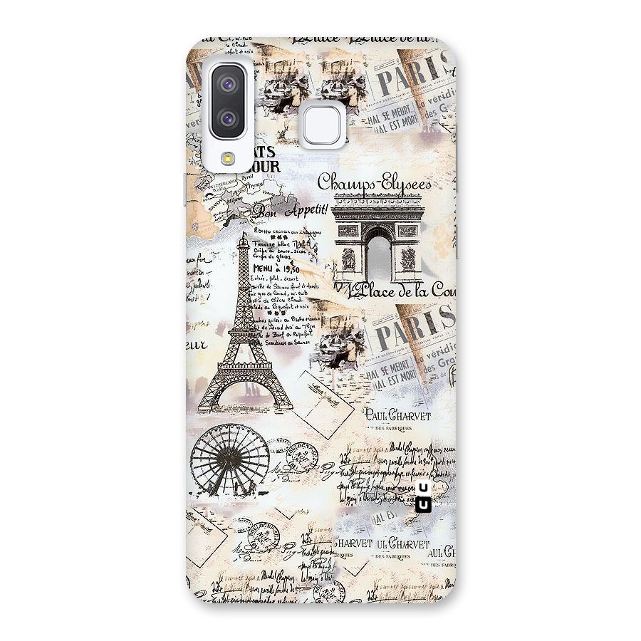 Paris Paper Back Case for Galaxy A8 Star
