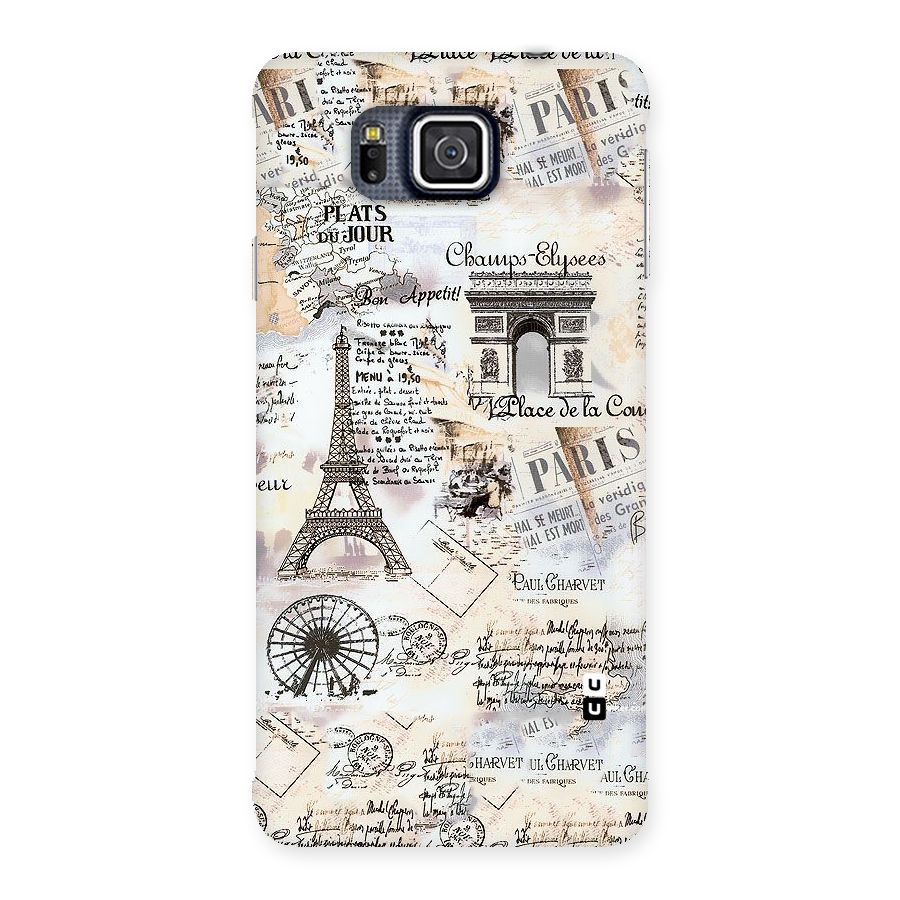 Paris Paper Back Case for Galaxy Alpha