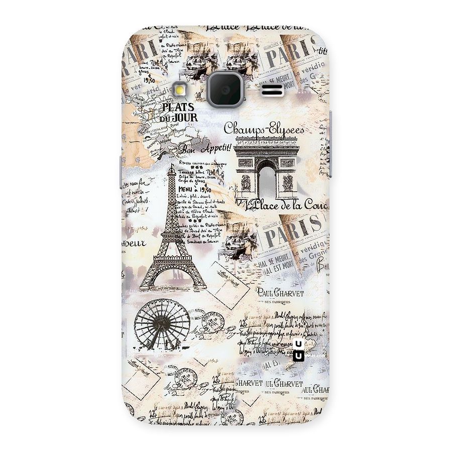 Paris Paper Back Case for Galaxy Core Prime