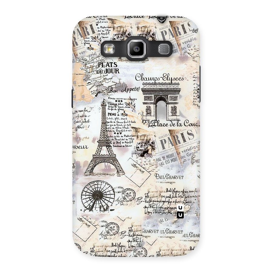 Paris Paper Back Case for Galaxy Grand Quattro