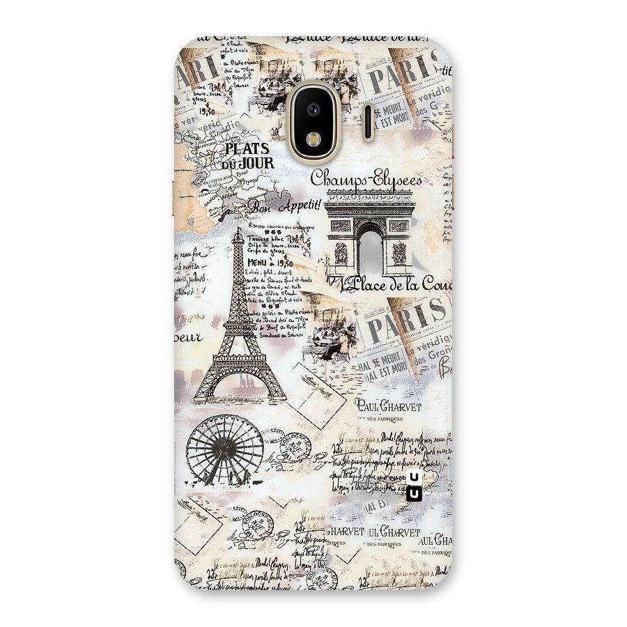 Paris Paper Back Case for Galaxy J4