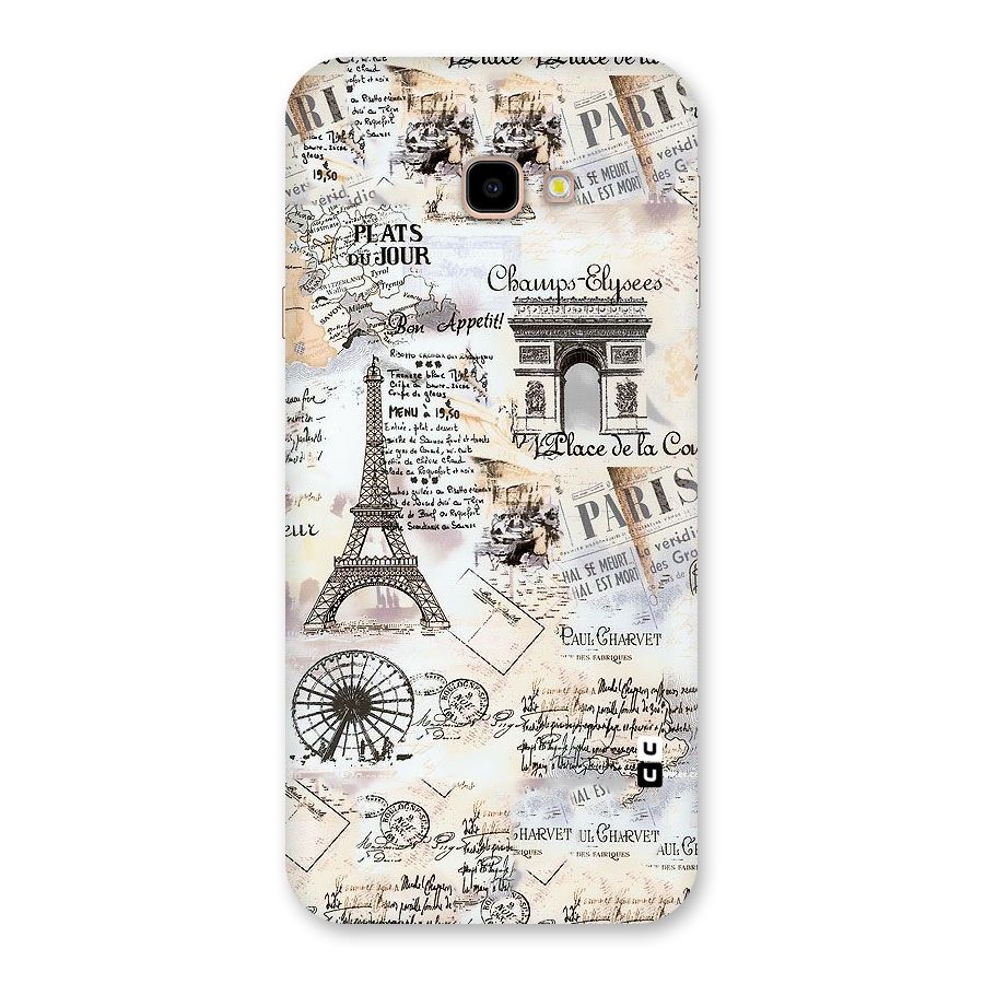 Paris Paper Back Case for Galaxy J4 Plus