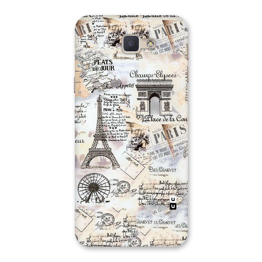 Paris Paper Back Case for Galaxy J5 Prime