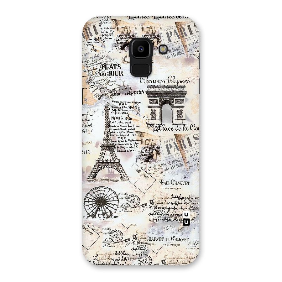 Paris Paper Back Case for Galaxy J6