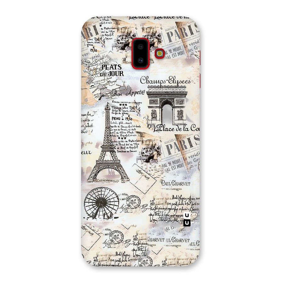 Paris Paper Back Case for Galaxy J6 Plus