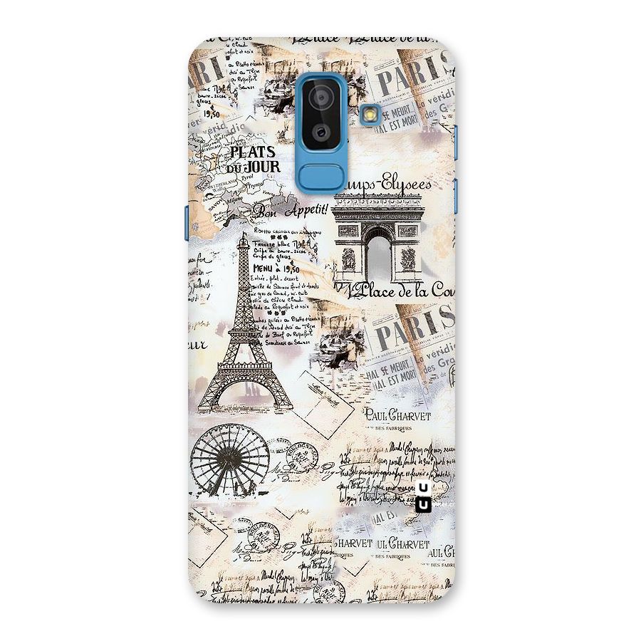 Paris Paper Back Case for Galaxy J8