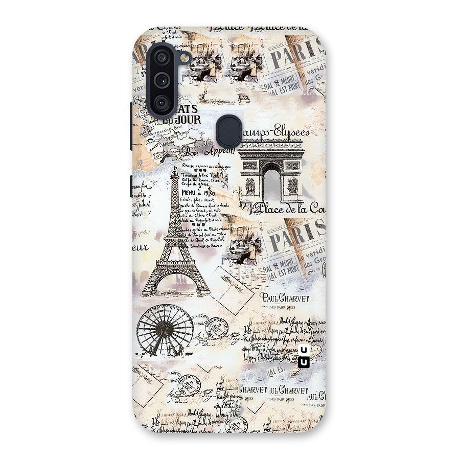 Paris Paper Back Case for Galaxy M11