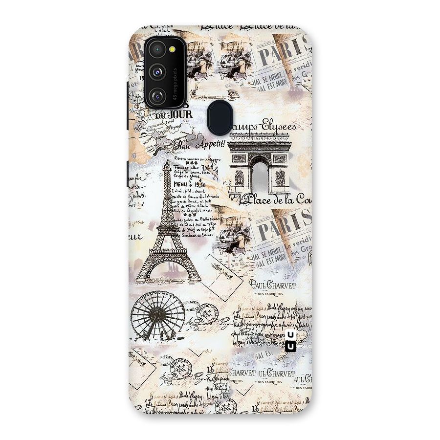 Paris Paper Back Case for Galaxy M30s