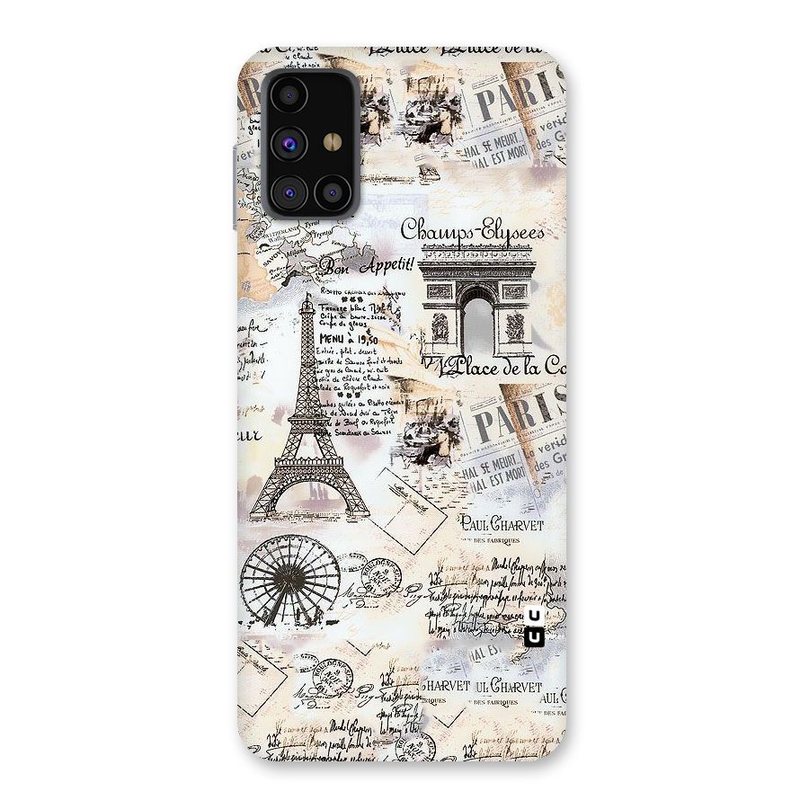 Paris Paper Back Case for Galaxy M31s