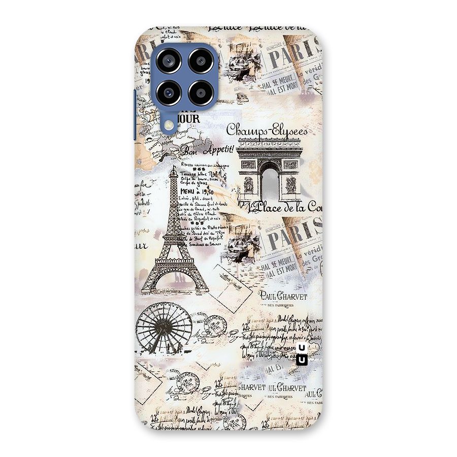 Paris Paper Back Case for Galaxy M53 5G