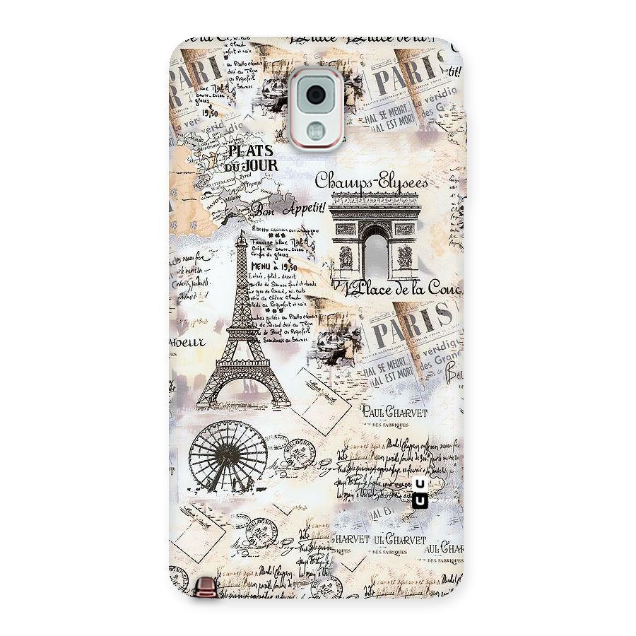 Paris Paper Back Case for Galaxy Note 3