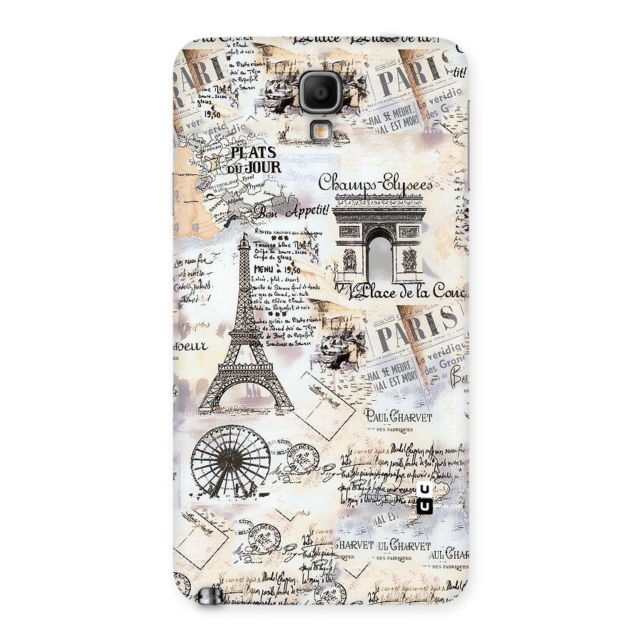 Paris Paper Back Case for Galaxy Note 3 Neo