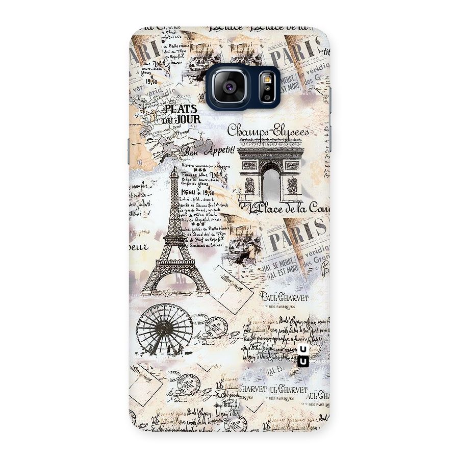 Paris Paper Back Case for Galaxy Note 5