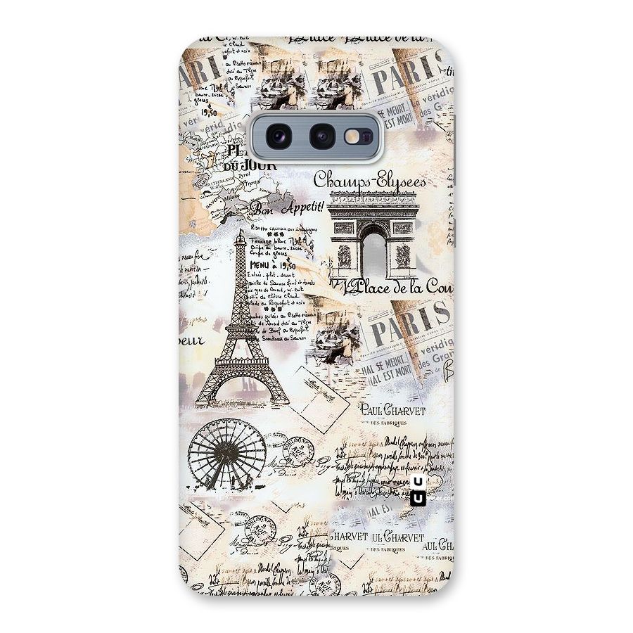 Paris Paper Back Case for Galaxy S10e