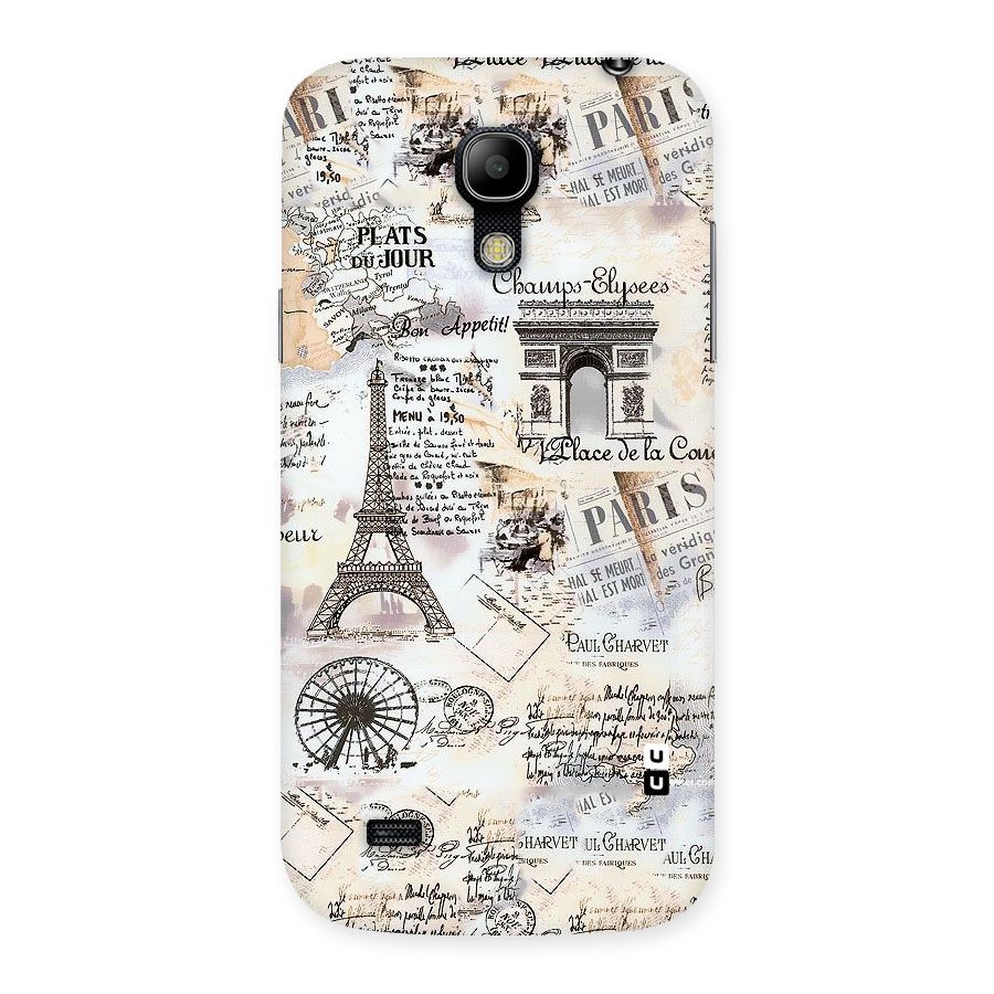 Paris Paper Back Case for Galaxy S4 Mini