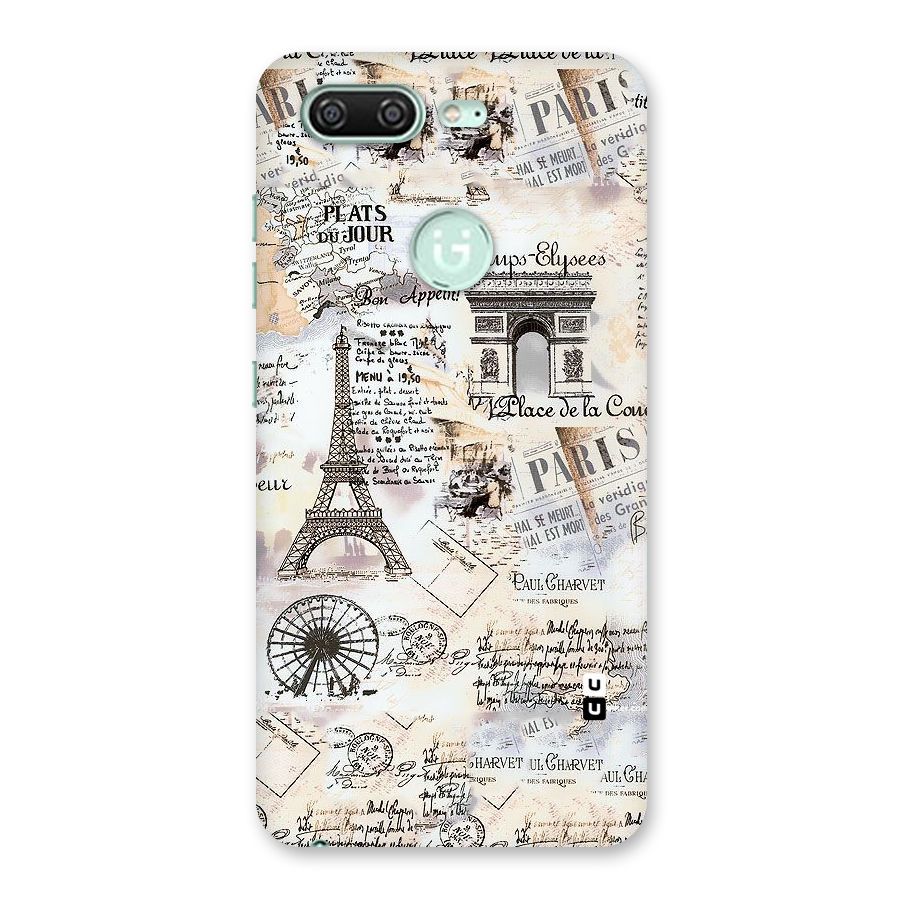 Paris Paper Back Case for Gionee S10
