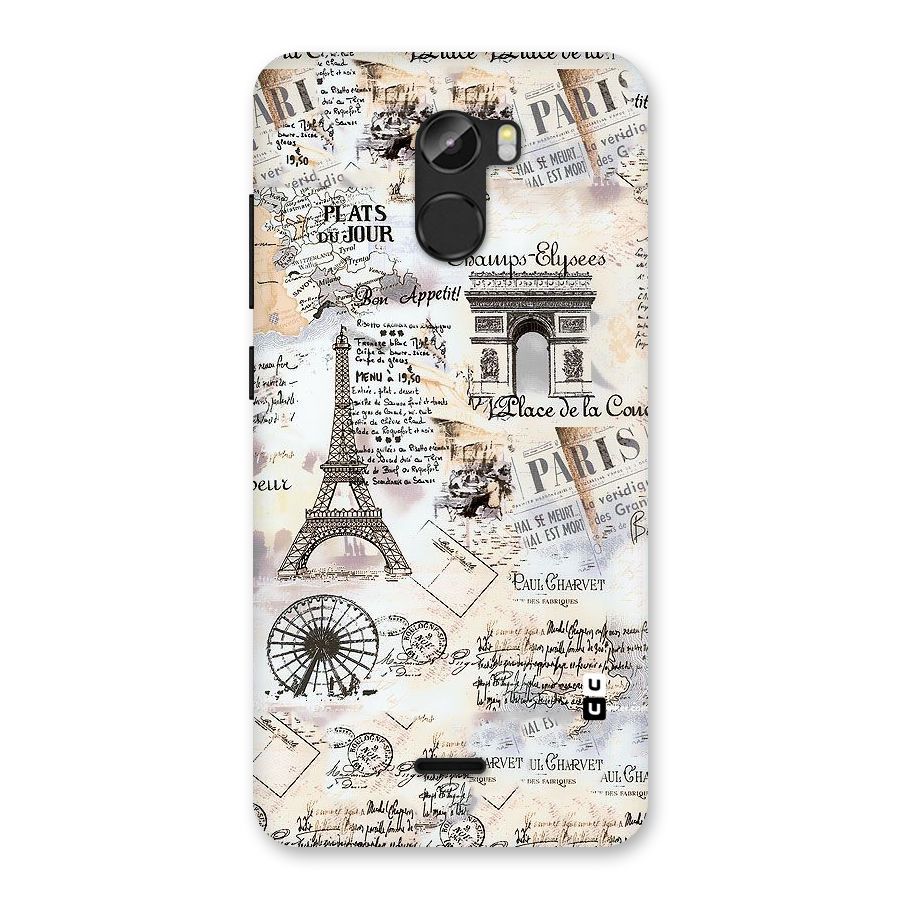 Paris Paper Back Case for Gionee X1
