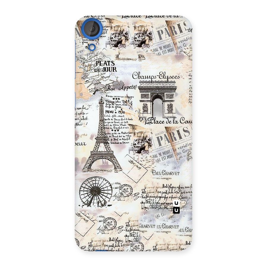 Paris Paper Back Case for HTC Desire 820