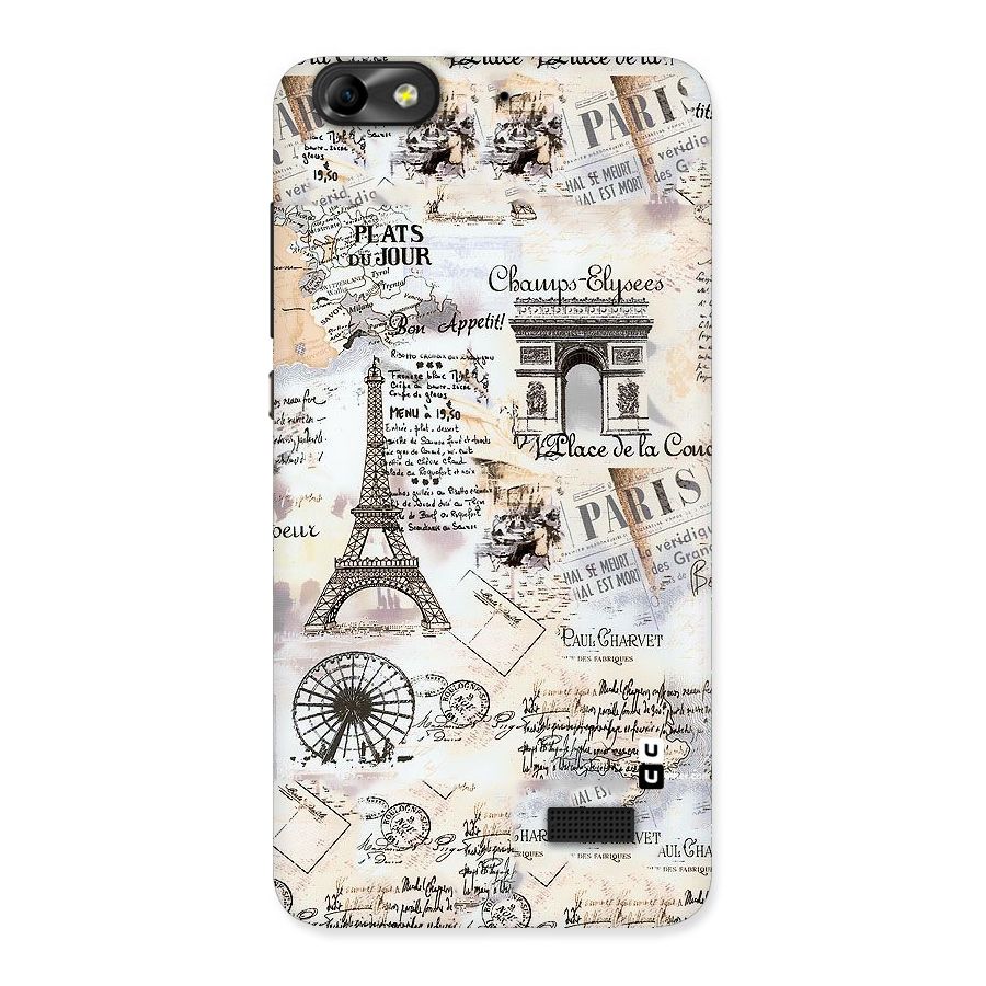 Paris Paper Back Case for Honor 4C