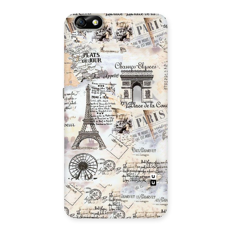 Paris Paper Back Case for Honor 4X