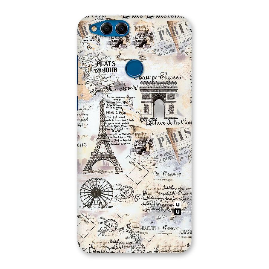 Paris Paper Back Case for Honor 7X