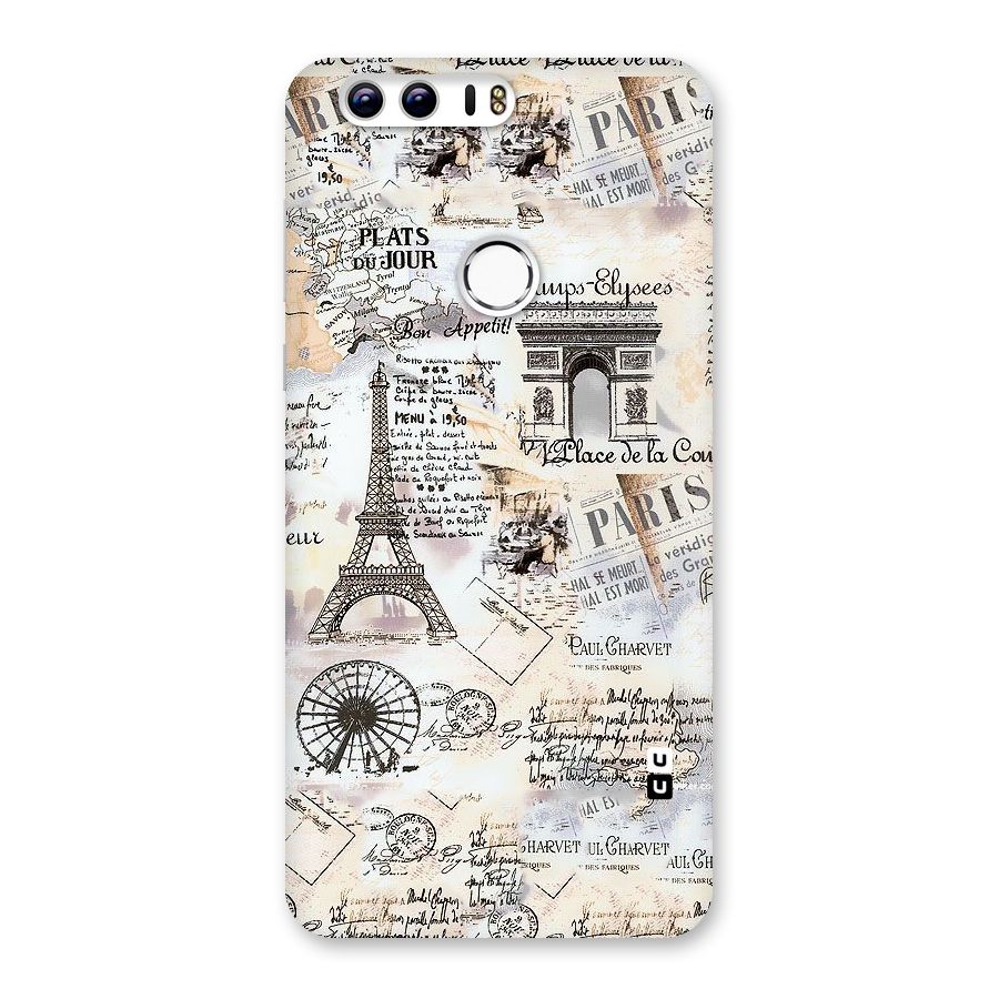 Paris Paper Back Case for Honor 8