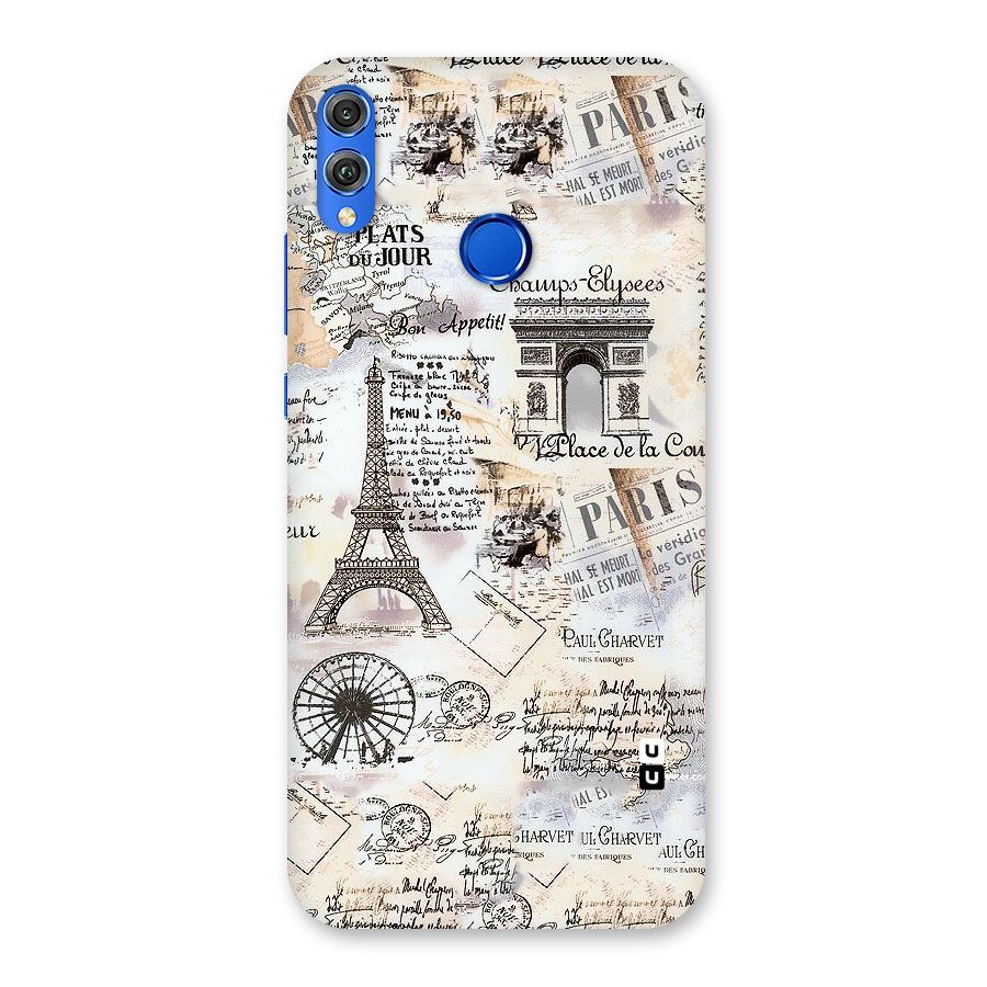 Paris Paper Back Case for Honor 8X