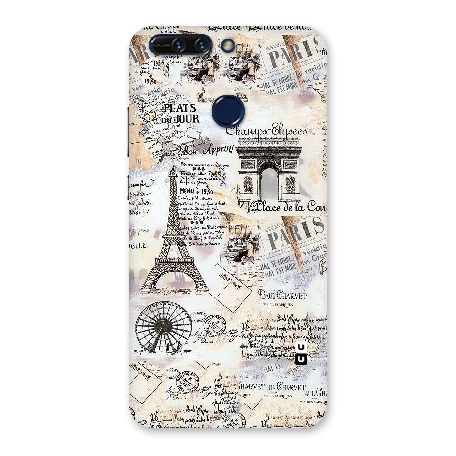 Paris Paper Back Case for Honor 8 Pro