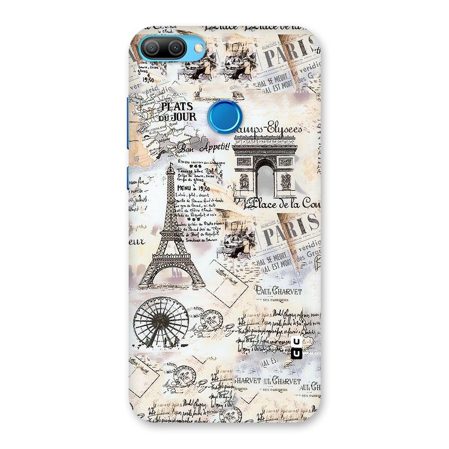 Paris Paper Back Case for Honor 9N