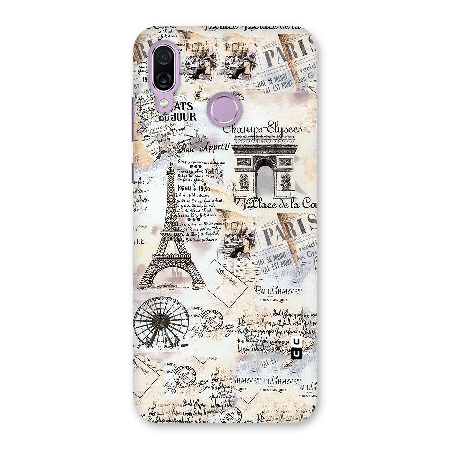Paris Paper Back Case for Honor Play
