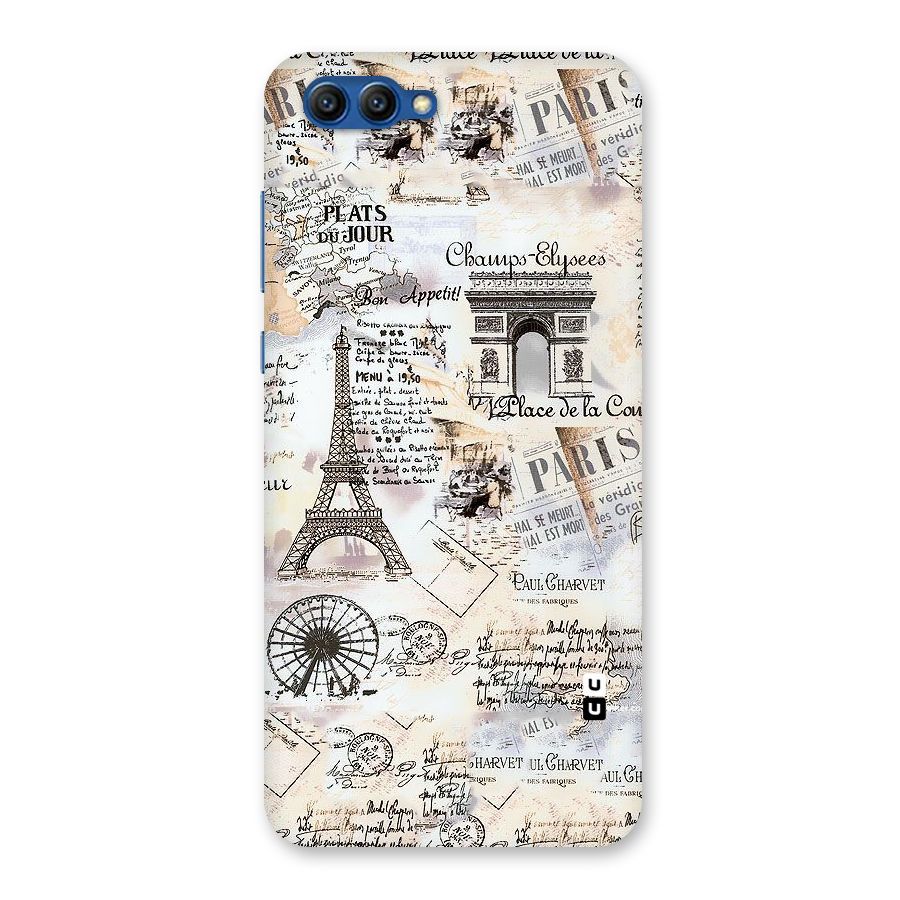 Paris Paper Back Case for Honor View 10