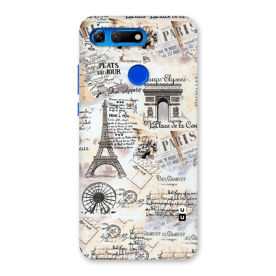 Paris Paper Back Case for Honor View 20