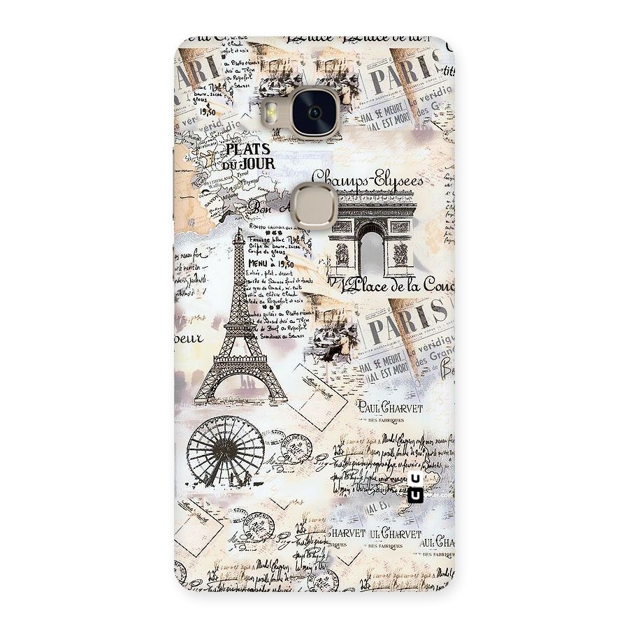 Paris Paper Back Case for Huawei Honor 5X