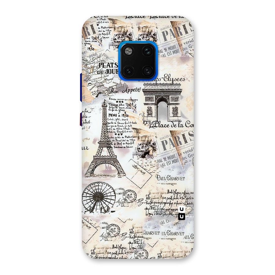Paris Paper Back Case for Huawei Mate 20 Pro