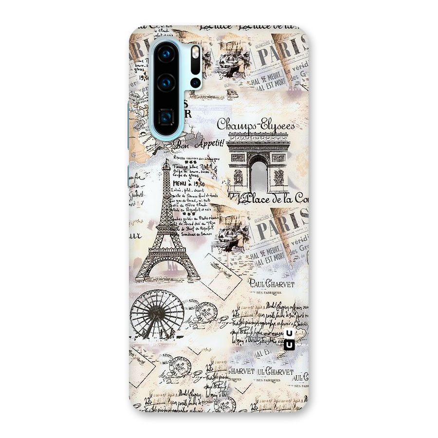 Paris Paper Back Case for Huawei P30 Pro