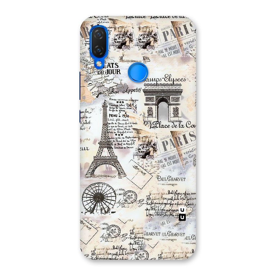 Paris Paper Back Case for Huawei P Smart+