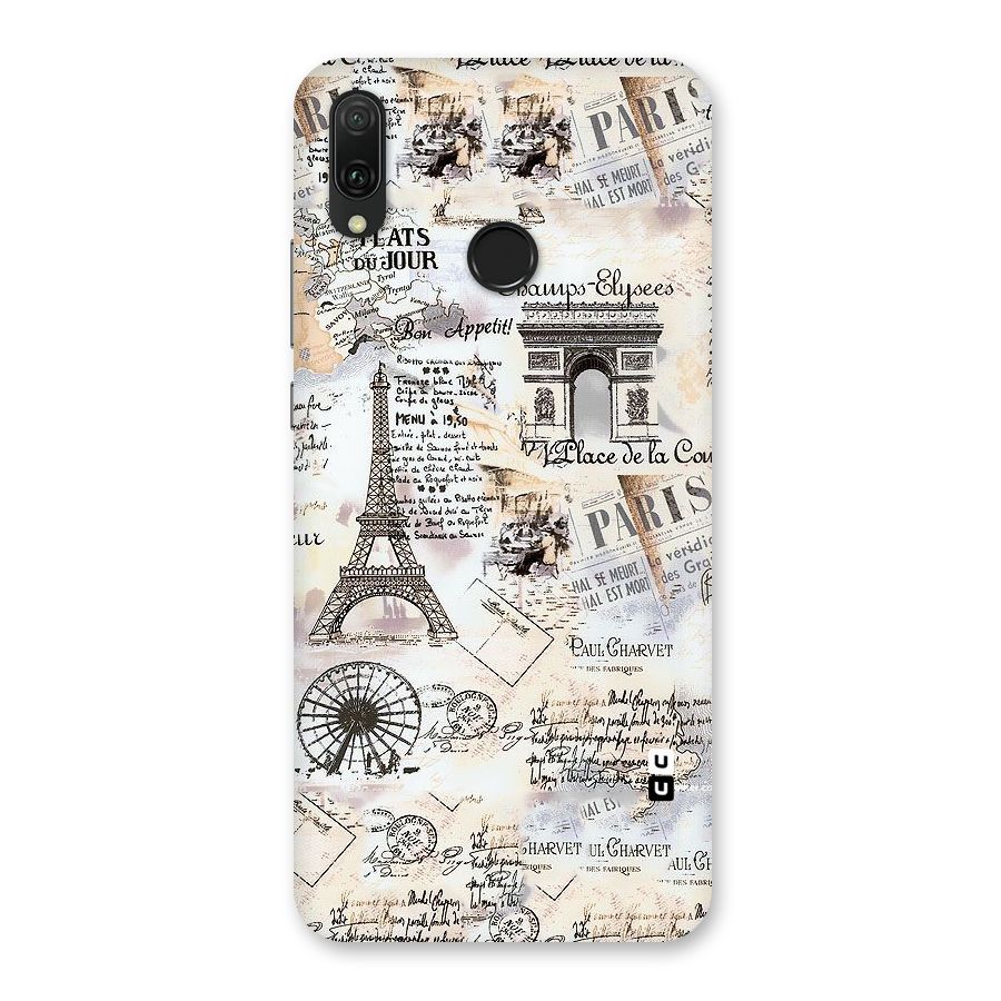 Paris Paper Back Case for Huawei Y9 (2019)