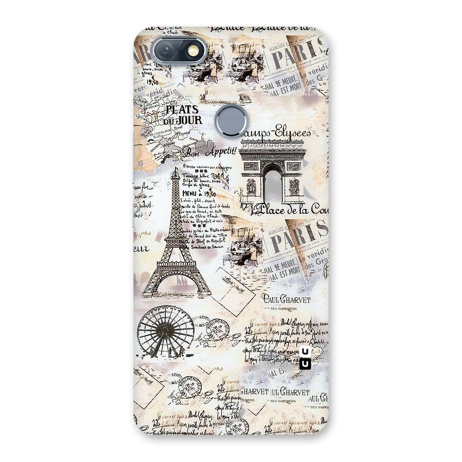 Paris Paper Back Case for Infinix Note 5