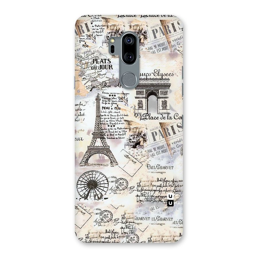 Paris Paper Back Case for LG G7