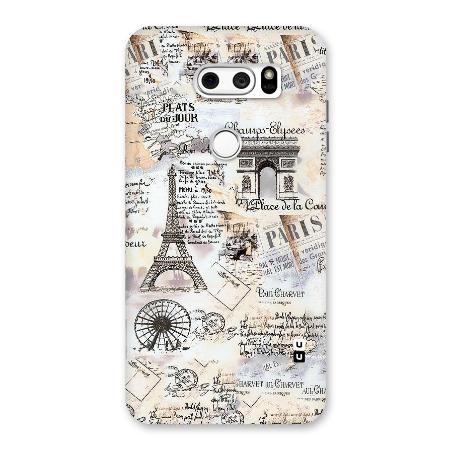Paris Paper Back Case for LG V30