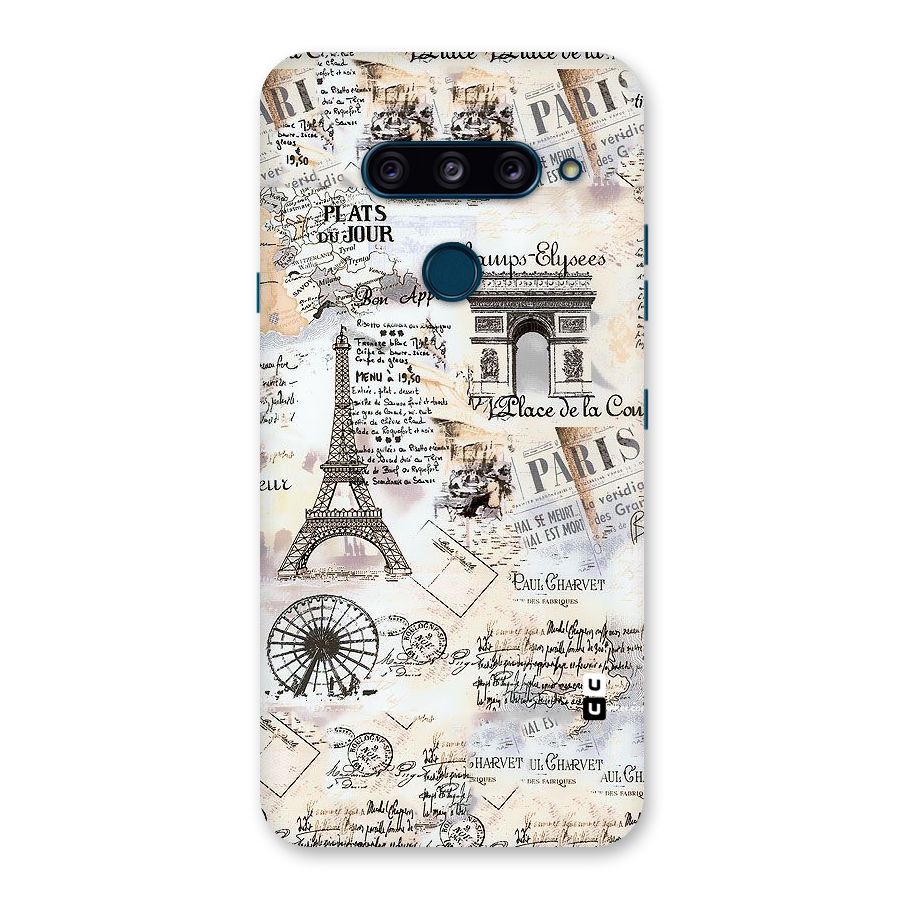 Paris Paper Back Case for LG  V40 ThinQ
