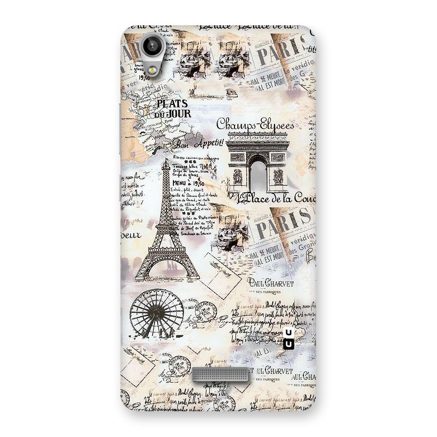 Paris Paper Back Case for Lava-Pixel-V1