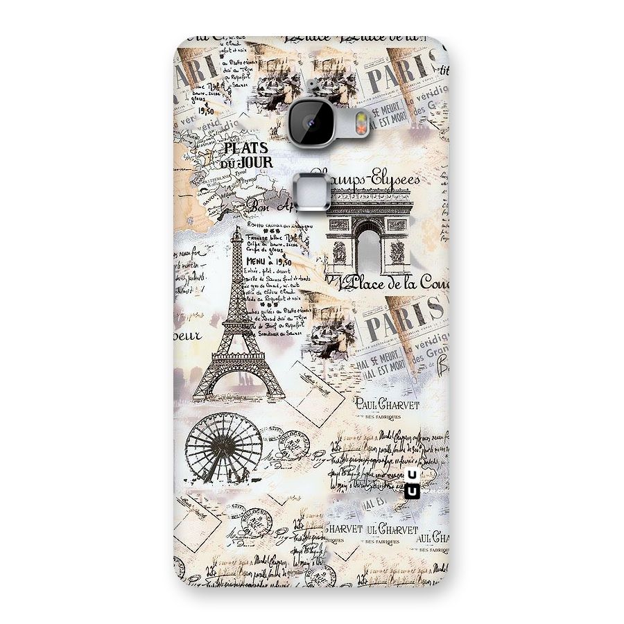 Paris Paper Back Case for LeTv Le Max