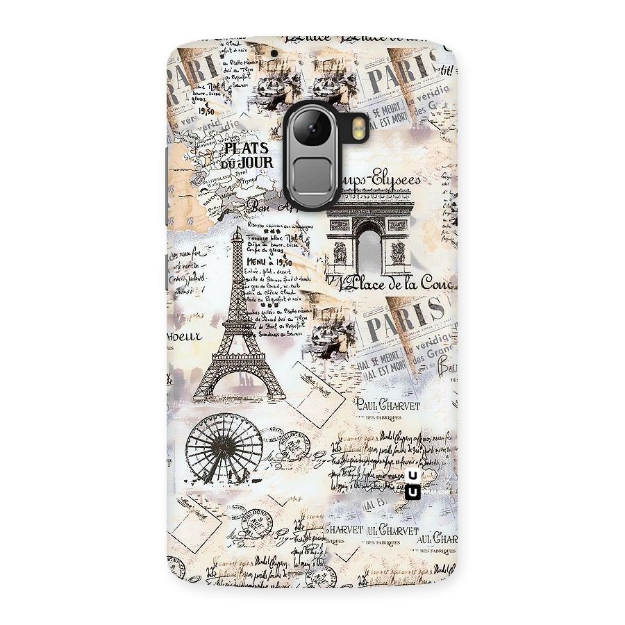 Paris Paper Back Case for Lenovo K4 Note