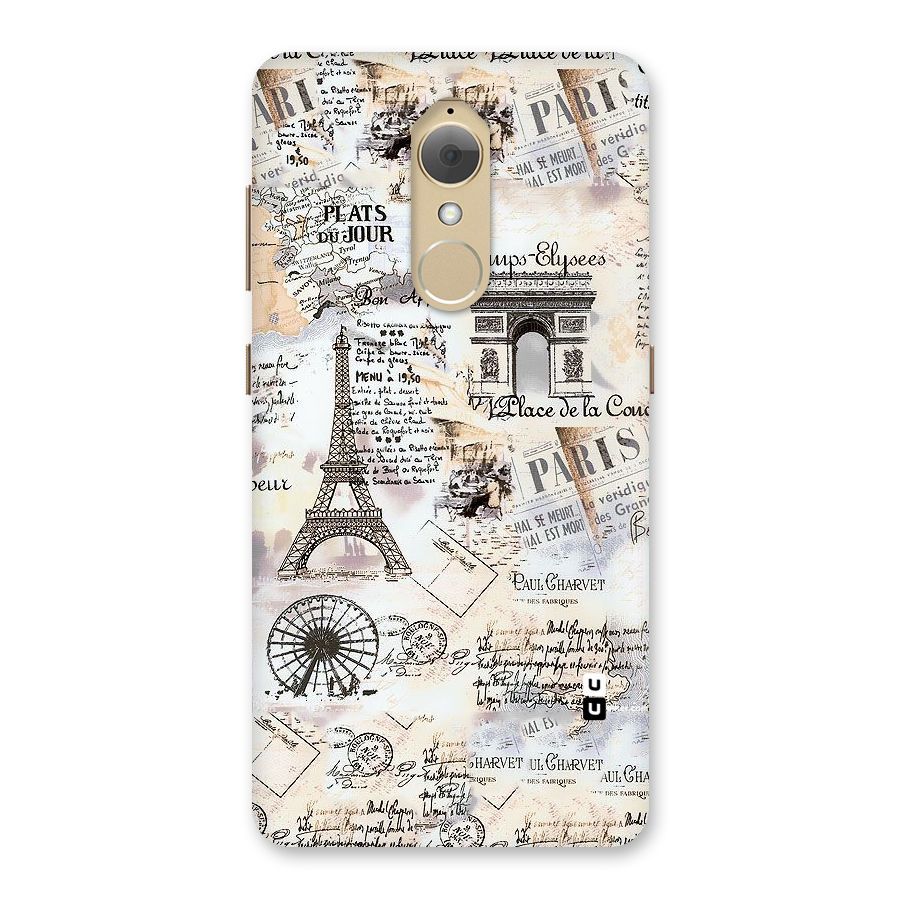Paris Paper Back Case for Lenovo K8