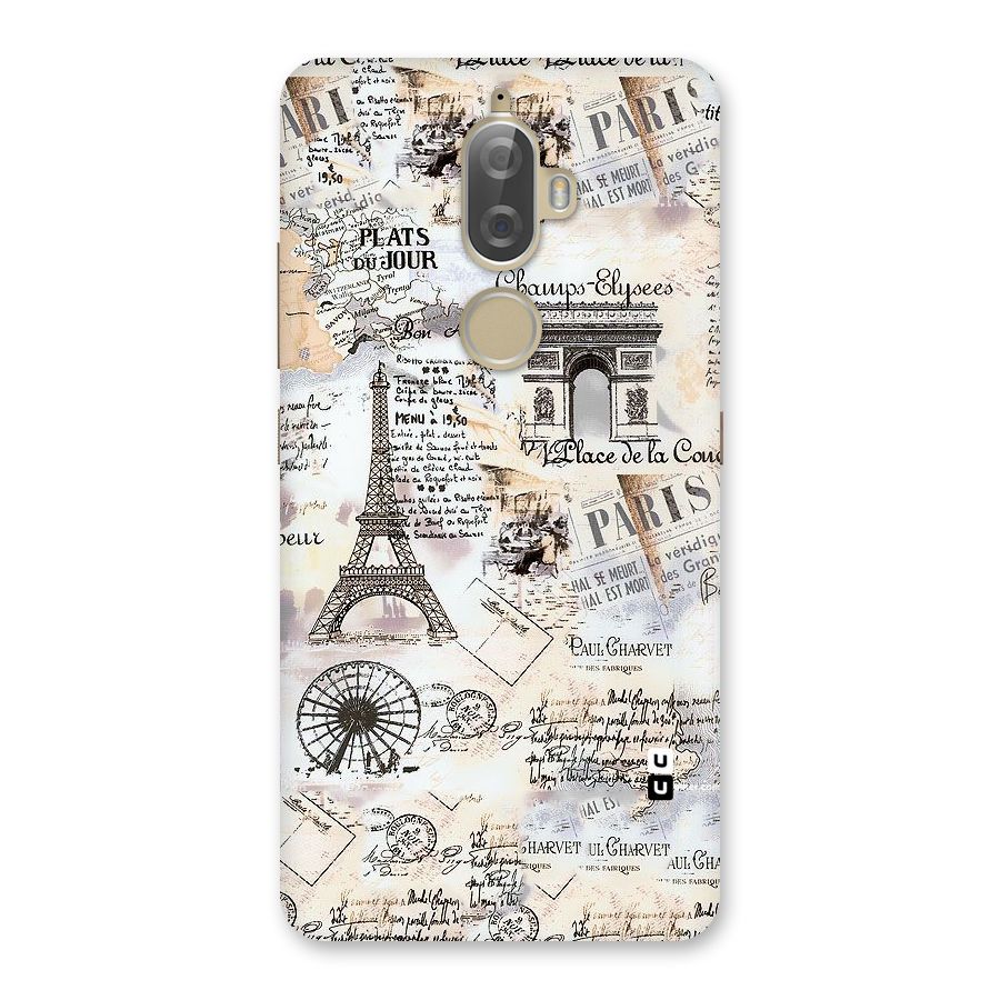 Paris Paper Back Case for Lenovo K8 Plus
