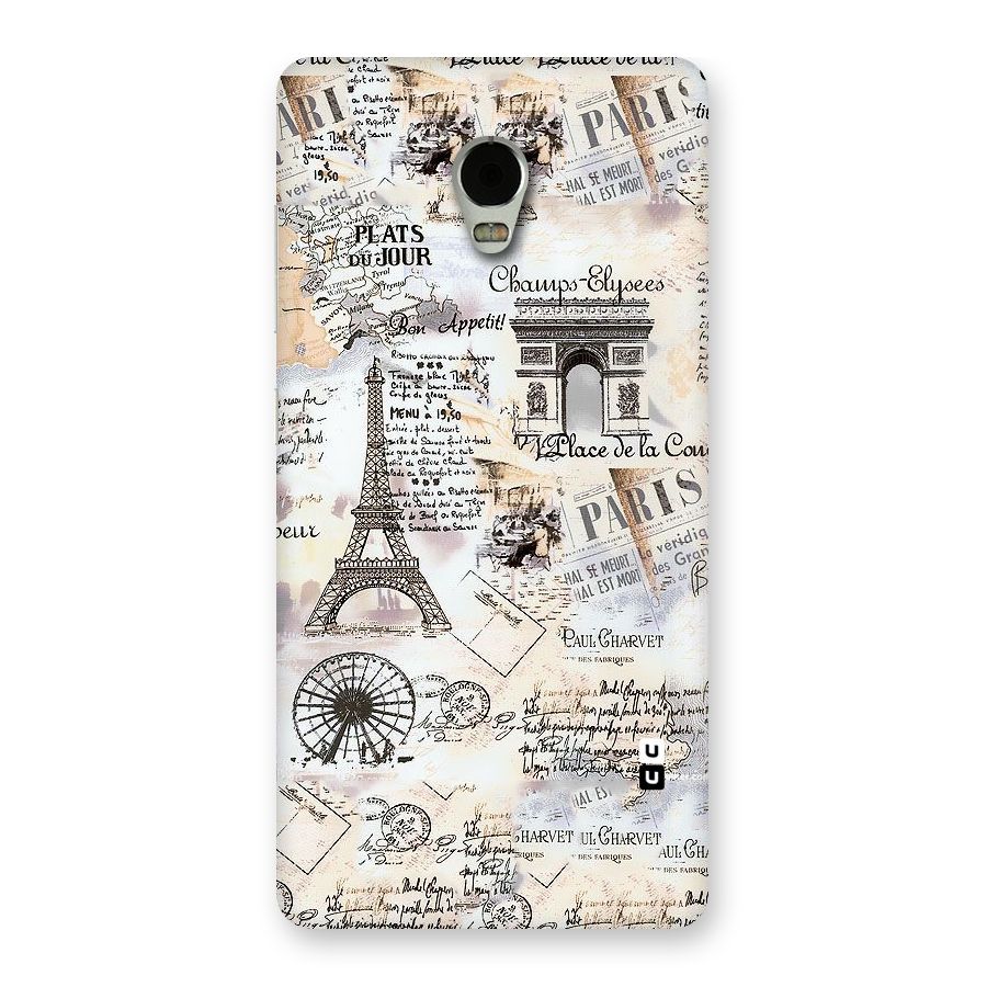 Paris Paper Back Case for Lenovo Vibe P1