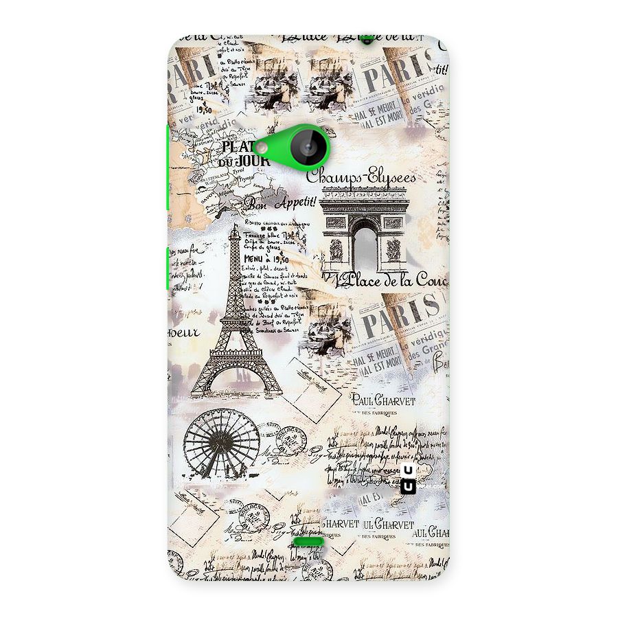 Paris Paper Back Case for Lumia 535