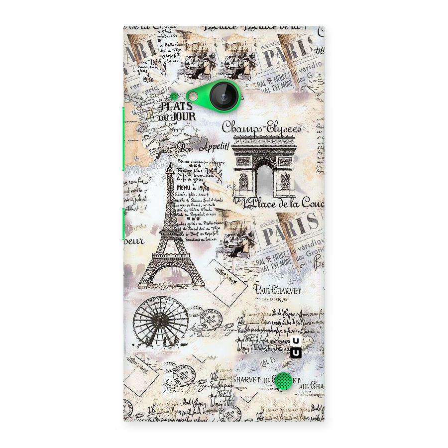 Paris Paper Back Case for Lumia 730